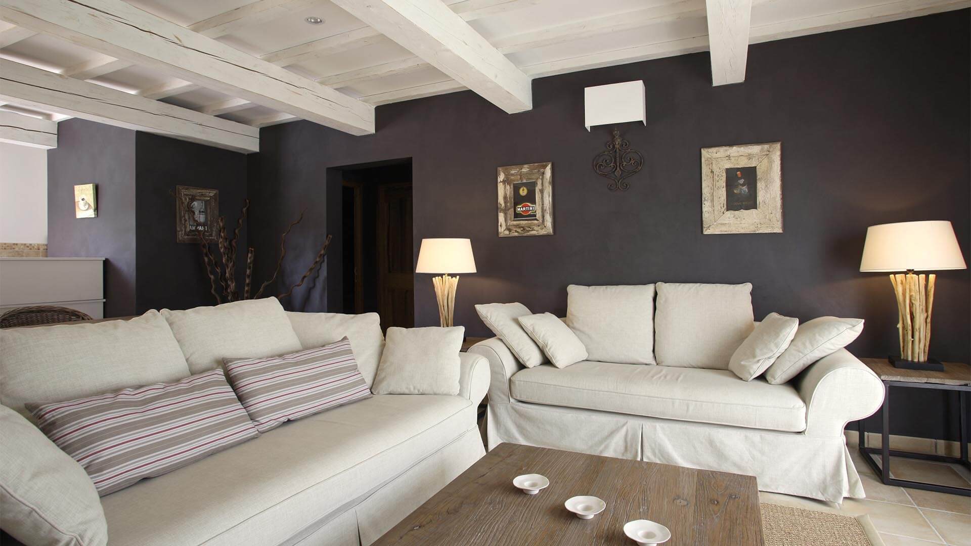 Location maison de vacances Provence | Villa la source | Salon climatisé