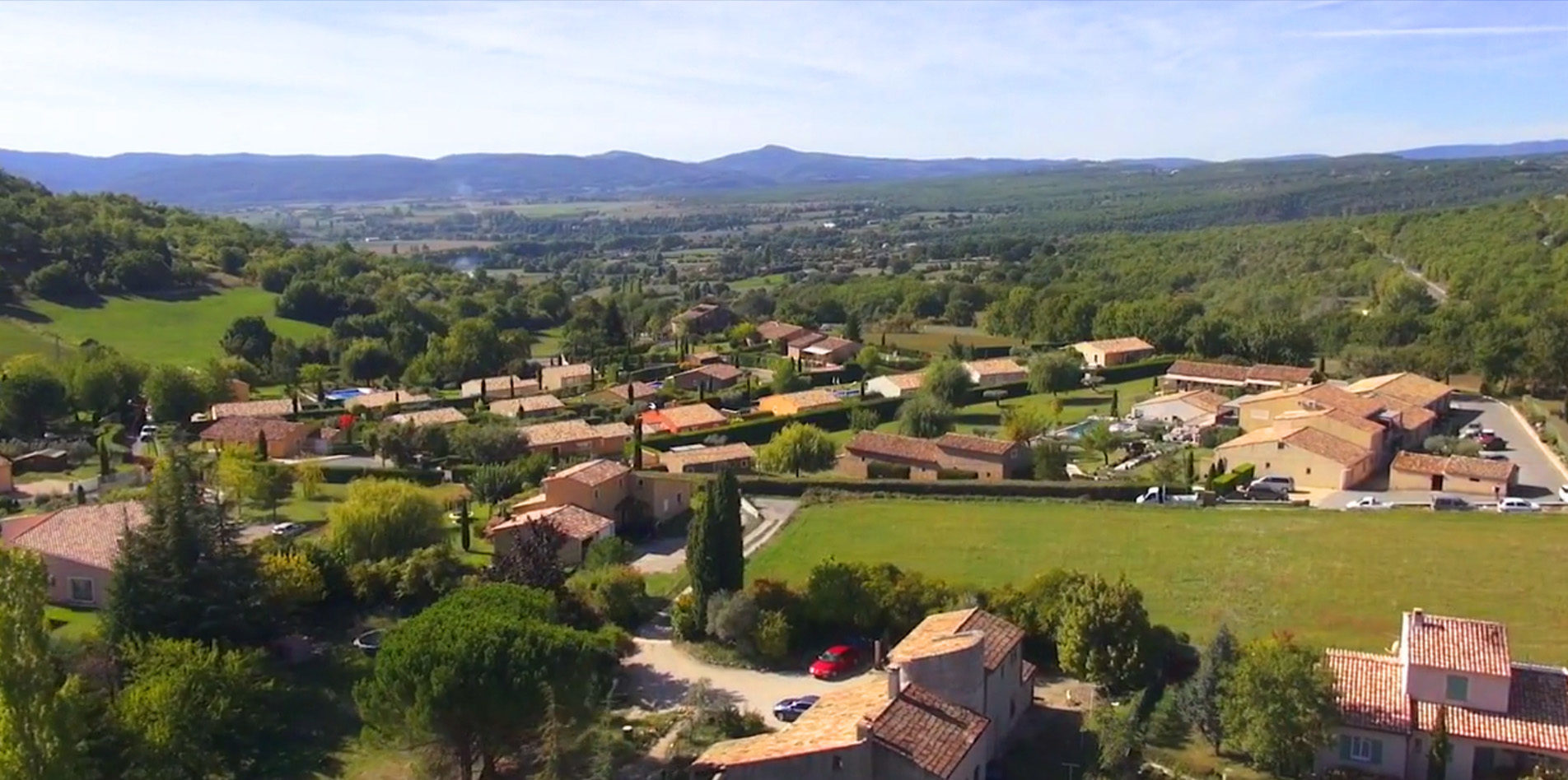 Résidence vue du ciel | Les Restanques de Beaudine, Forcalquier (04)